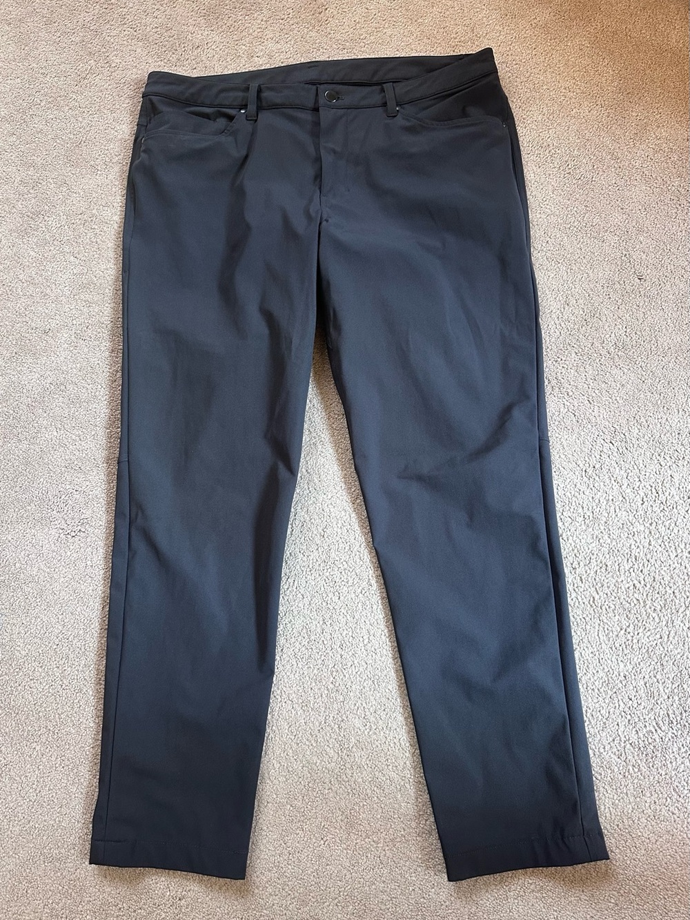Lululemon ABC Slim Fit Pants Gray Warpstreme 5 Pocket Men’s 36